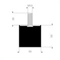 Schwingungsdämpfer Typ D 50x50mm (Set 10 Stück)