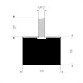 Schwingungsdämpfer Typ D 75x55mm (Set 5 Stück)