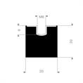 Schwingungsdämpfer Typ E 20x20mm (Set 10 Stück)