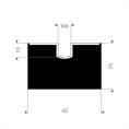 Schwingungsdämpfer Typ E 40x25mm (Set 10 Stück)