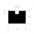 Schwingungsdämpfer Typ E 40x30mm (Set 10 Stück)