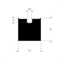Schwingungsdämpfer Typ E 40x40mm (Set 10 Stück)
