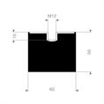 Schwingungsdämpfer Typ E 60x50mm (M12) (Set 10 Stück)
