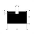 Schwingungsdämpfer Typ E 70x45mm (Set 5 Stück)