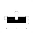 Schwingungsdämpfer Typ E 75x25mm (Set 5 Stück)