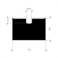 Schwingungsdämpfer Typ E 75x50mm (Set 5 Stück)