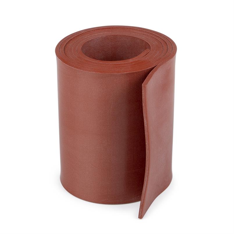 Silikon Gummiplatte 0,5mm Rot FDA (LxB=10x1m)