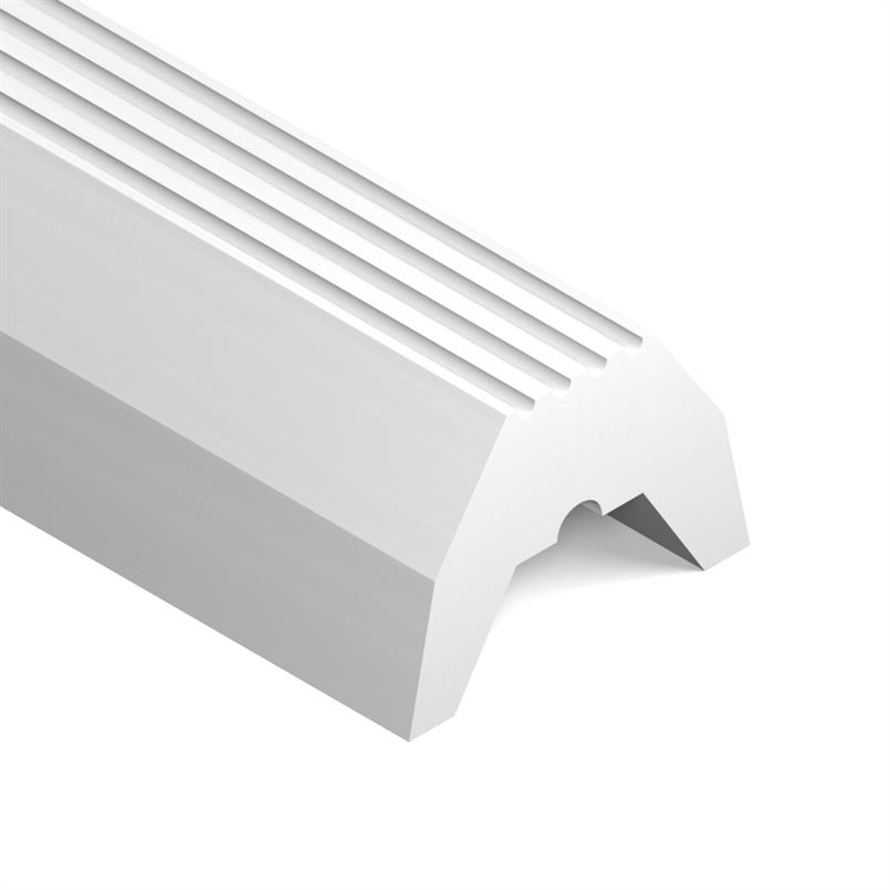 Silikon Profil weiß BxH= 38x26mm (L=7m)