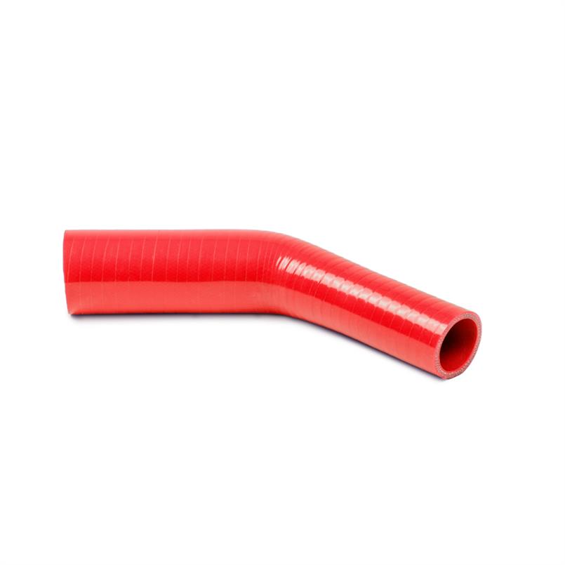 Silikon Reduzierbogen 45° rot DN=102/89mm