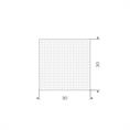 Silikon Schaumgummi Vierkantprofil weiß BxH= 30x30mm (L=25m)