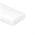 Silikon Schaumgummi Vierkantprofil weiß BxH= 60x20mm