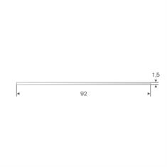 Silikon Streifen transparent BxH= 92x1,5mm (L=50m)