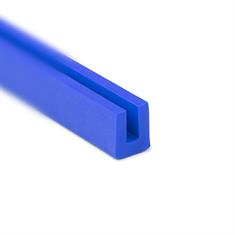 Silikon U-Profil blau 3mm / BxH=9x10mm (L=125m)