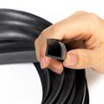 Silikon U-profil Schwarz 14mm / BxH=18x17mm (L=50m)