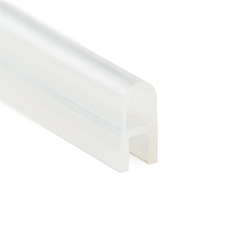 Silikon U-Profil transparent 5mm / BxH=10x20mm (L=100m)