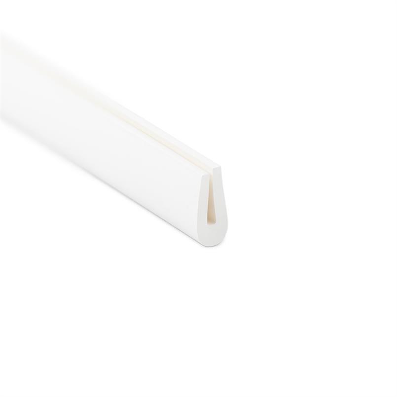 Silikon U-Profil weiß 1,5mm / BxH=4x10mm (L=250m)