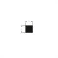 Silikon Vierkantprofil schwarz FDA BxH=5x5mm (L=100m)