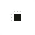 Silikon Vierkantprofil schwarz FDA BxH=8x8mm (L=100m)