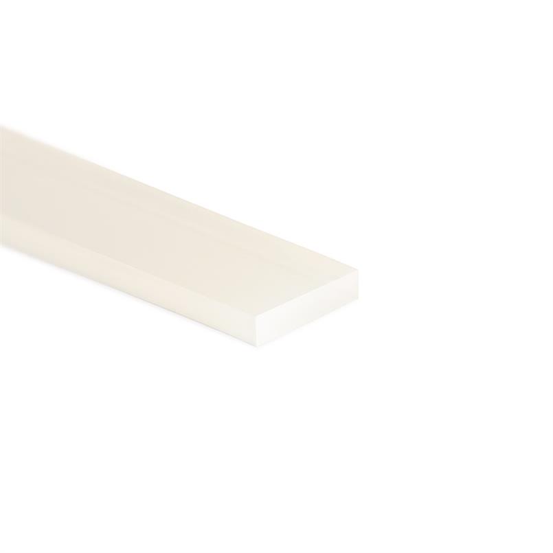 Silikon Vierkantprofil transparent BxH=30x10mm (L=25m)