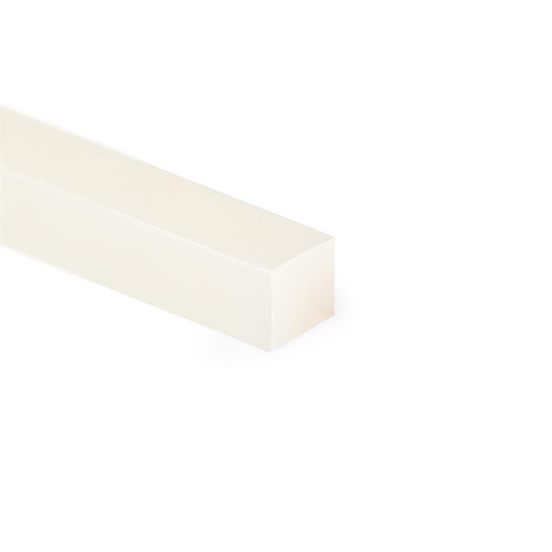 Silikon Vierkantprofil transparent BxH=30x30mm (L=10m)
