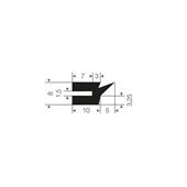 Silikonprofil BxH=15x8mm (L=50m)