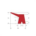 Silikonprofil rot BxH=26x18mm (L=10m)