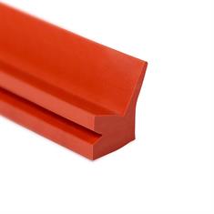Silikonprofil rot BxH=26x18mm (L=10m)