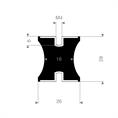 Tailledemper type C/F 26/18x28mm (M4) (Set 10 Stück)