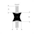 Tailledämpfer Typ A/F 26/18x28mm (Set 10 Stück)