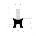Tailledämpfer Typ B/F 10/8x10mm (Set 10 Stück)