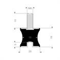 Tailledämpfer Typ B/F 20/15x19mm (Set 10 Stück)