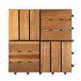 Terrassenfliesen aus Holz Malmo 30x30x2,4cm (9 Stück)
