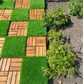 Terrassenfliesen aus Holz Malmo 30x30x2,4cm (9 Stück)