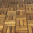 Terrassenfliesen aus Holz Malmo 30x30x2,4cm (9 Stück)