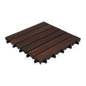 Terrassenfliesen aus Holz Oslo 30x30x2,4cm (9 Stück)