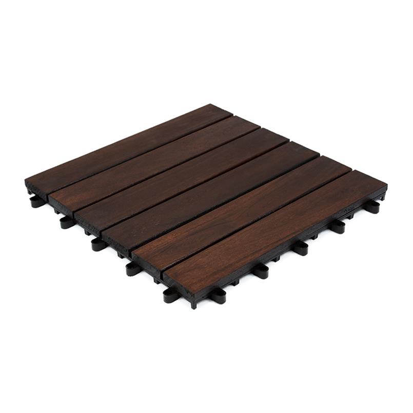 Terrassenfliesen aus Holz Oslo 30x30x2,4cm (9 Stück)