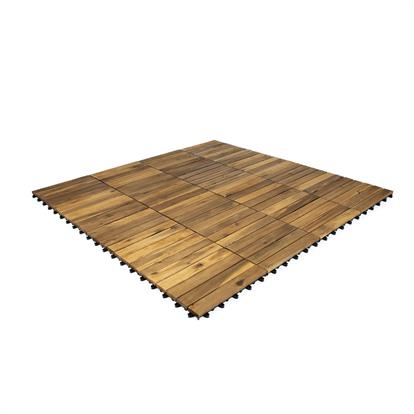 Terrassenfliesen aus Holz Stockholm 30x30x2,4cm - Terrassenfliesen Holz