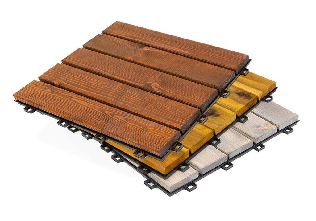 Terrassenfliesen aus Holz - Technikplaza