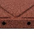 Terrassenplatte 50x50x3cm rot