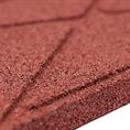 Terrassenplatte 50x50x3cm rot