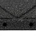 Terrassenplatte 50x50x3cm schwarz
