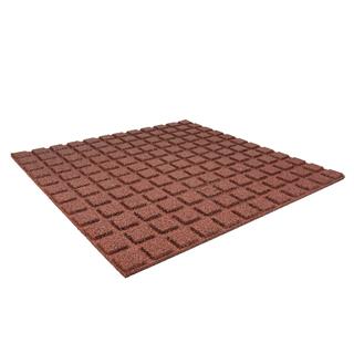 Terrassenplatte rot 100x100x2,5cm - Terrassenplatten Gummi