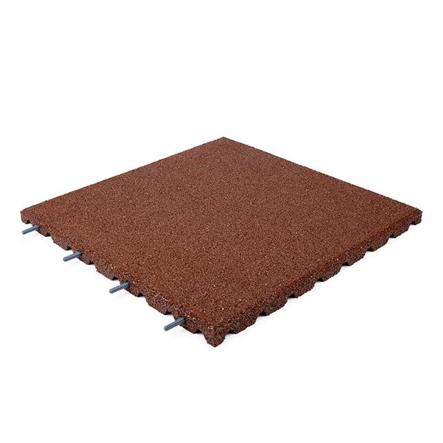 Terrassenplatte rot 50x50x2,5cm - Terrassenplatten Gummi