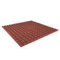 Terrassenplatte rot ohne Vierteilung 100x100x2,5cm