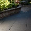 Terrassenplatte schwarz 100x100x2,5cm