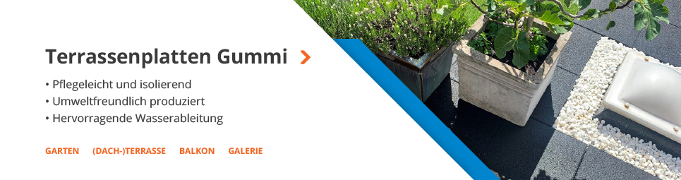 Terrassenplatten Gummi