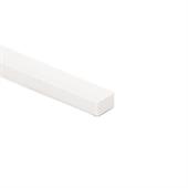 TPE Vierkantprofil weiß BxH= 15x10mm (L=25m)