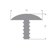 TPE Vollgummi T-Profil grau BxH=15x12mm (L=10m)