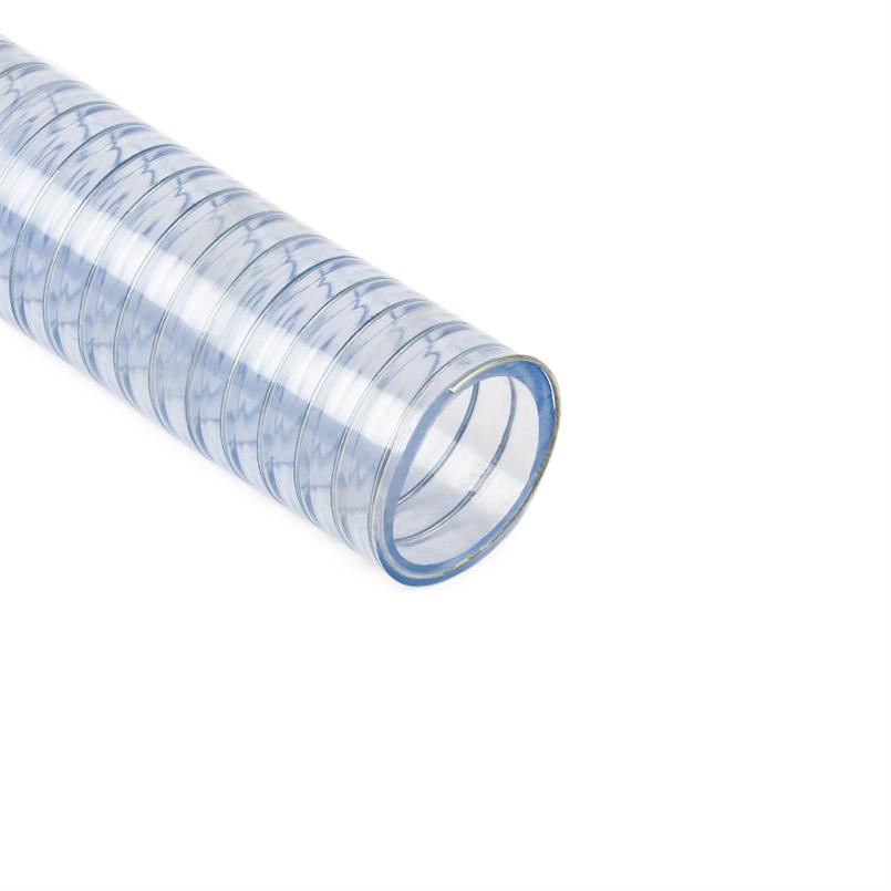 Transparenter FDA-Saugschlauch DN=45mm mit Stahlspirale (L=50m)