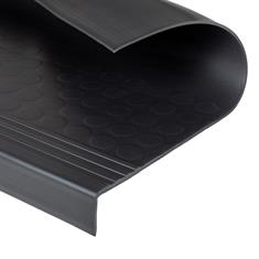 Treppenbelag PVC Noppen schwarz 1200x480x53mm